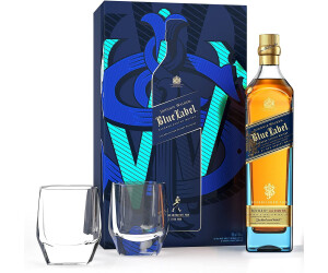 Buy Johnnie Walker Blue Label 0,7l 40% Gíftbox with 2 Glasses ...