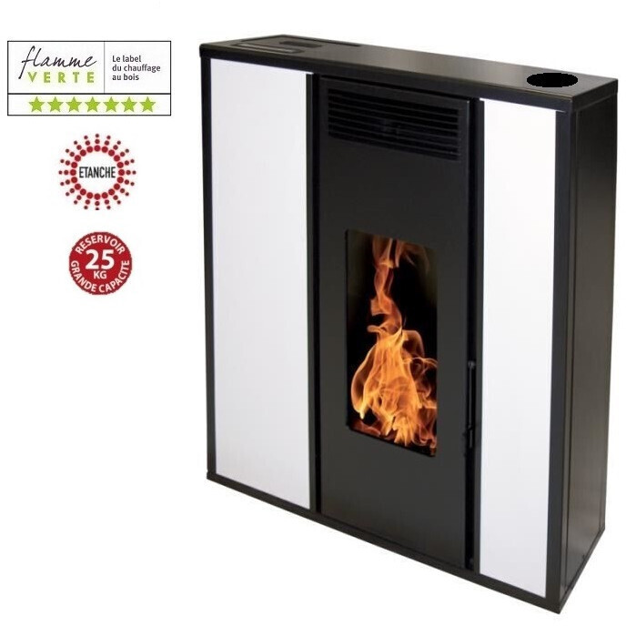 Interstoves Tessa 10 kW concentrique étanche WiFi blanc