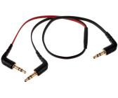 Cable Adaptador De Audio Ewent Jack 3.5mm Hembra A Jack 3.5mm Macho X2  Negro 0.15M