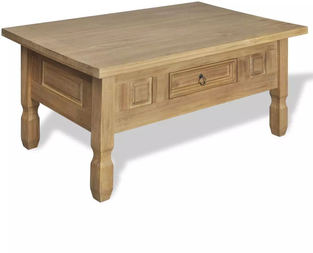 vidaXL Table basse avec tiroir en pinède
