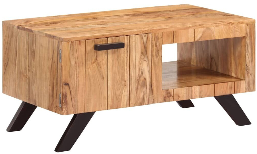 vidaXL Table basse en bois d'acacia 90 x 50 cm