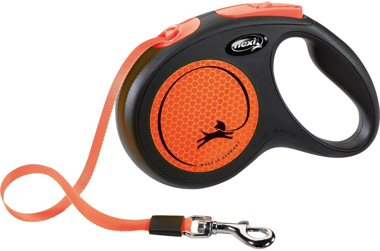 Flexi New Neon Strap S 5m Neon Orange