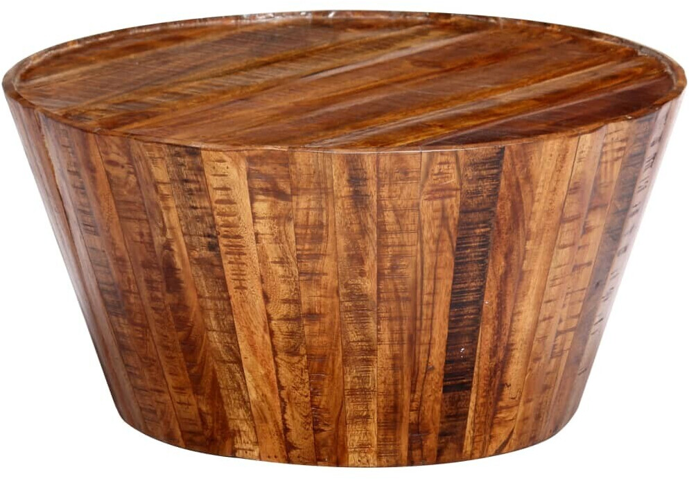 VidaXL Table basse ronde en bois de manguier 65 cm