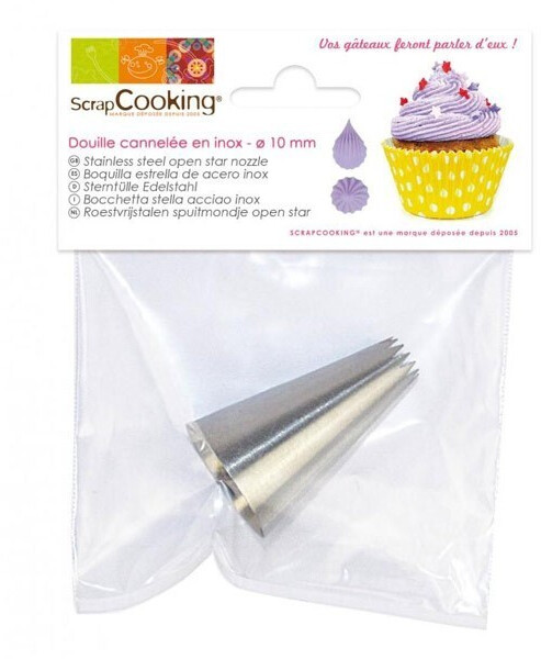 ScrapCooking Douille en inox - Cannelée