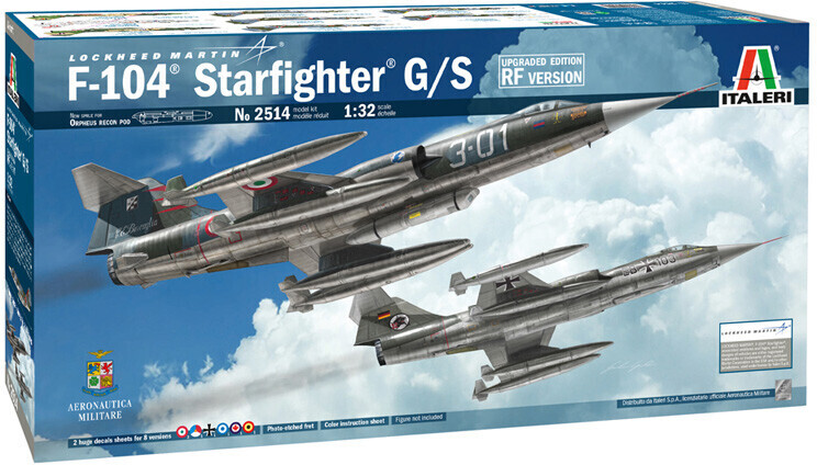 Italeri F-104 Starfighter G/S Upgraded Edition RF version (2514)