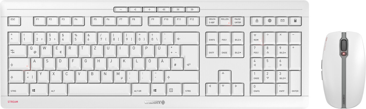 CHERRY STREAM DESKTOP (blanc/gris)(US)