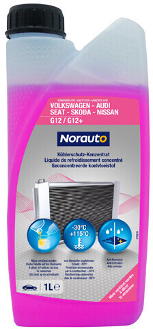 Norauto Kühlerfrostschutz bis -37°C G12/G12+ 1L ab 8,99 € (Februar