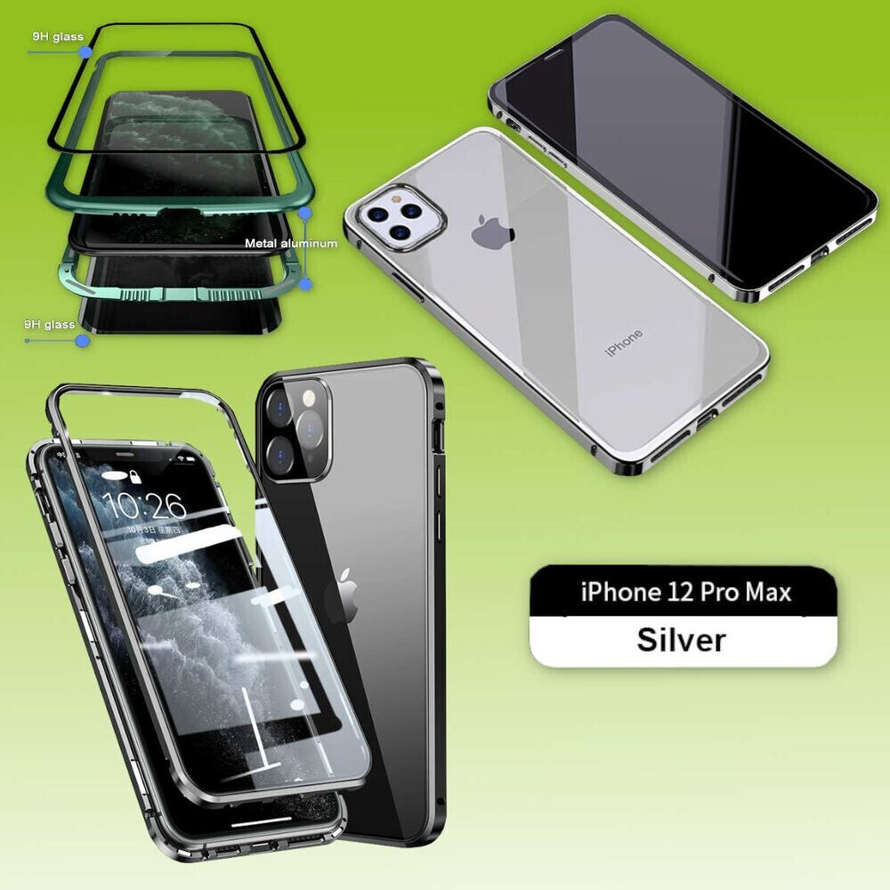 Wigento Beidseitiger 360 Grad / Glas Case Hülle