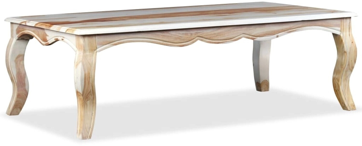vidaXL Table basse en bois de sesham 110 x 60 x 35 cm
