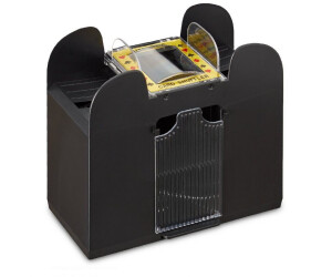 GSR Elektrische Kartenmisch-Maschine für 6 Decks á 54 Karten schwarz 