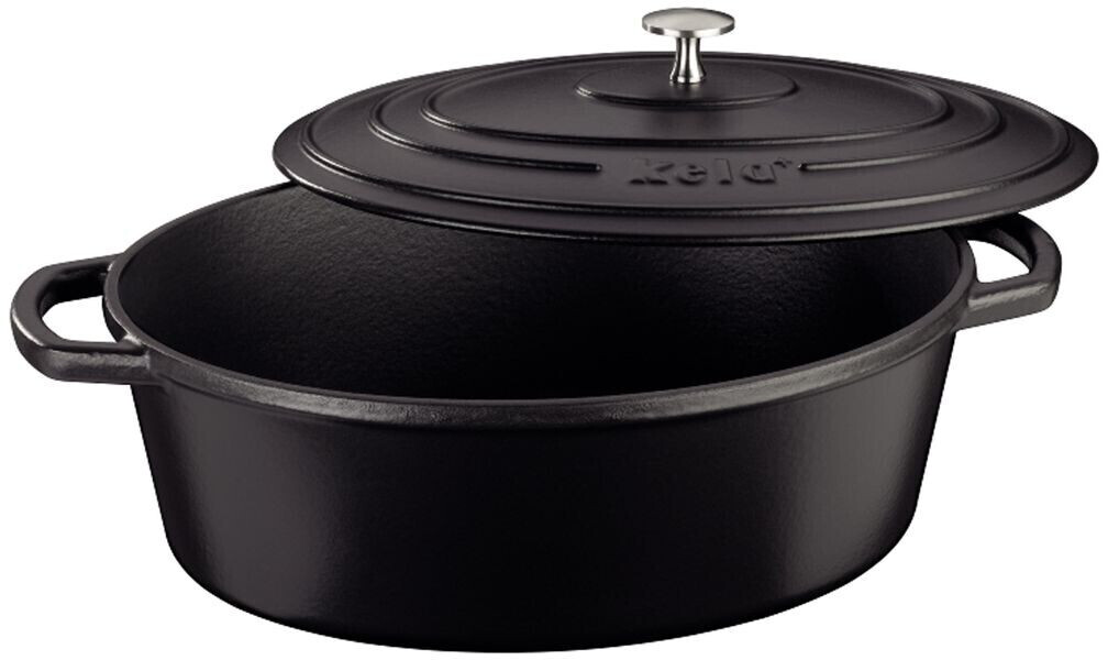 Kela Calido Roaster oval 33 x 26 x 12 cm black