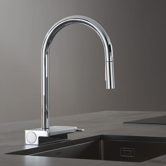 Hansgrohe Aquno Select M81 Einhebel-Küchenmischer sBox chrom 