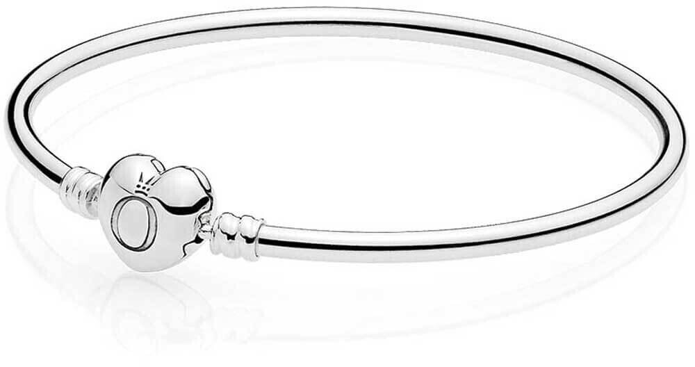 Pandora Moments Heart Clasp Bangle (596268) 19 cm