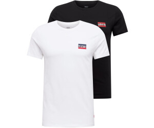 Levi's 2-Pack Crewneck Graphic Tee white/black