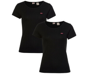 Levi's 2pack Vneck Tee 2 Pack V Neck White T-Shirt (Lot De 2) Femme