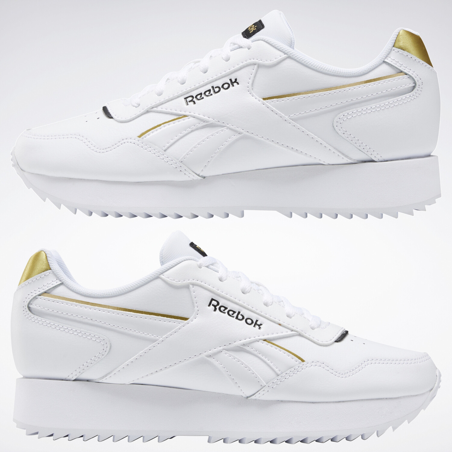 Reebok Royal Glide Ripple Double White Black Gold Metallic ab 56 00 Preisvergleich bei idealo