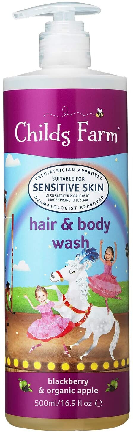 Photos - Shower Gel Child's Farm Childs Farm Hair and Body Wash Blackberry Apple Organic Extra
