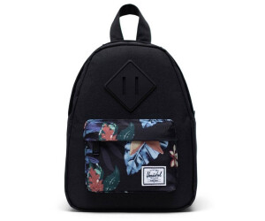herschel black mini backpack