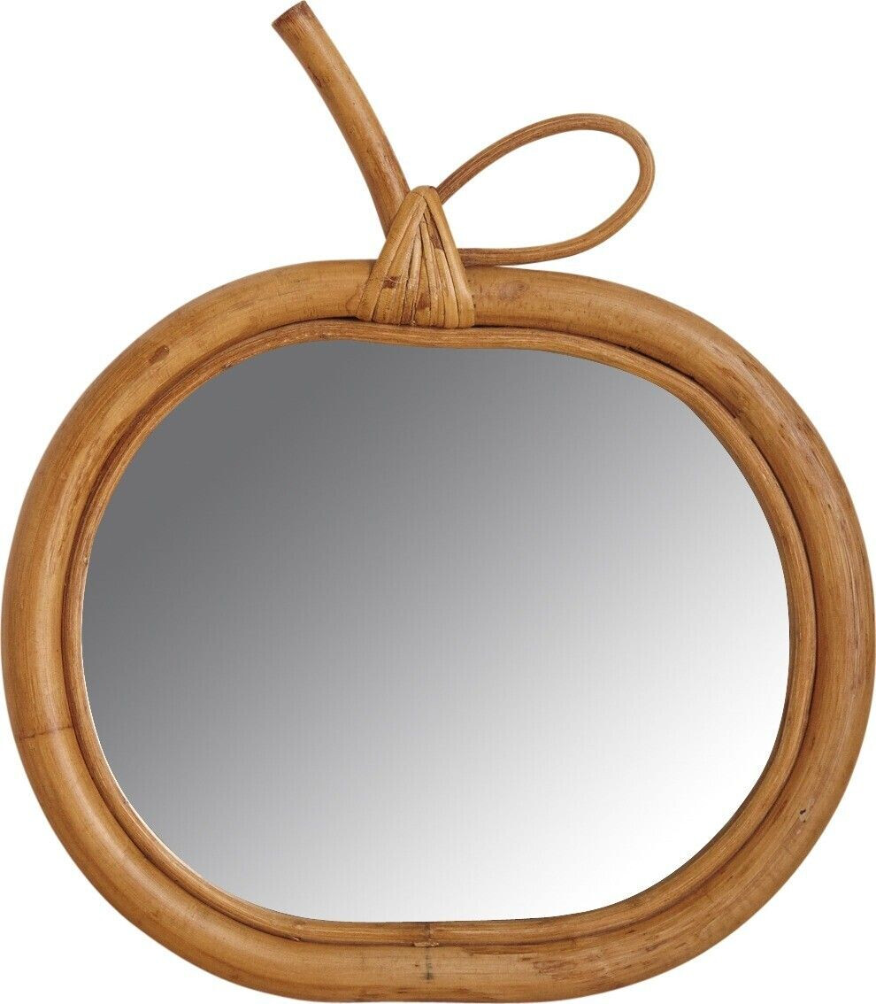 Aubry Gaspard Miroir pomme en rotin
