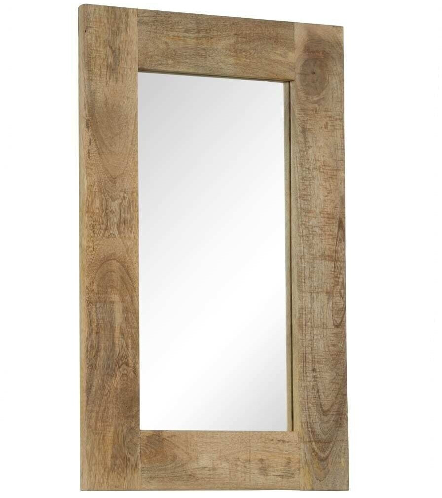 vidaXL Miroir en bois de manguier 50 x 80 cm