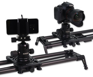 39.4 inch KONOVA Motorized Slider P1-100cm DSLR Gopro Carbon Slider Dolly with S2 for Parallax Panorama Shot Live Motion and Timelapse Supports Camera Mirrorless with Bag Mobile Phone 
