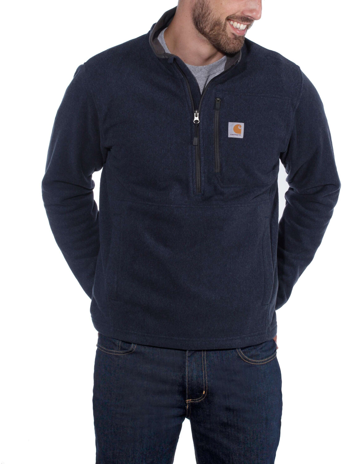 Carhartt Fallon HalfZip Sweatshirt (102836) navy au meilleur prix sur idealo.fr