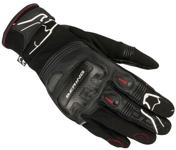 Photos - Motorcycle Gloves BERING Cortex Gloves Black/White 