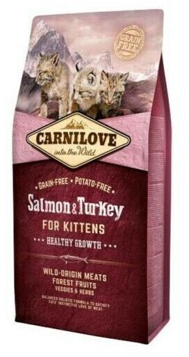 Carnilove Healthy Grow Kittens saumon/dinde (6 kg)