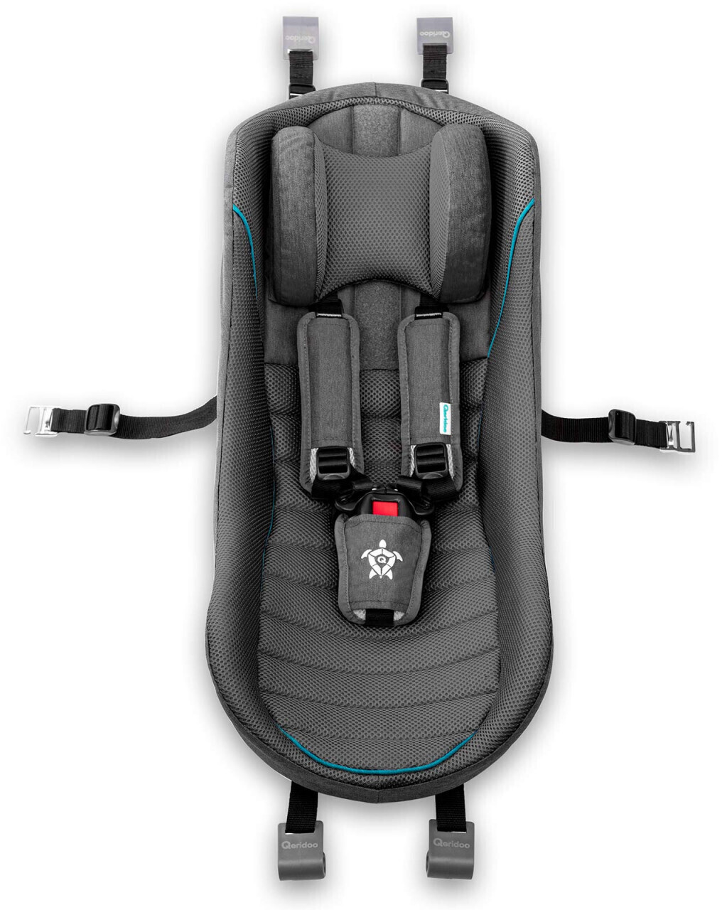 Qeridoo Bike Trailer Baby Seat grey