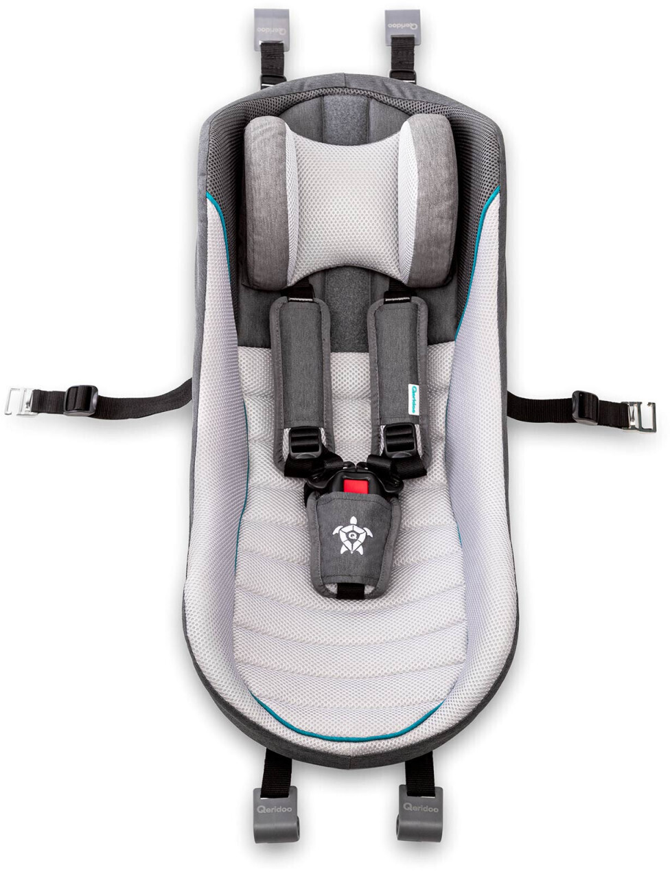 Qeridoo Bike Trailer Baby Seat white