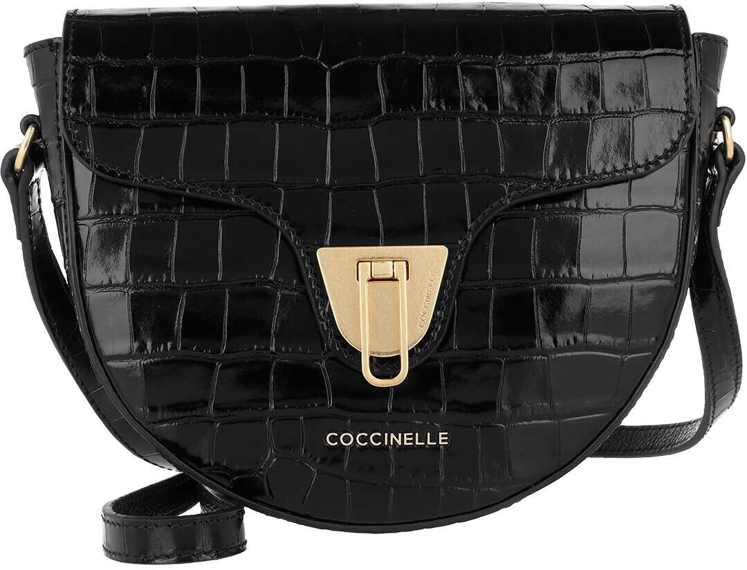 Coccinelle Beat Croco Shiny Soft Crossover Bag