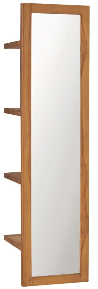 vidaXL Miroir mural avec étagères 30 x 30 x 120 cm