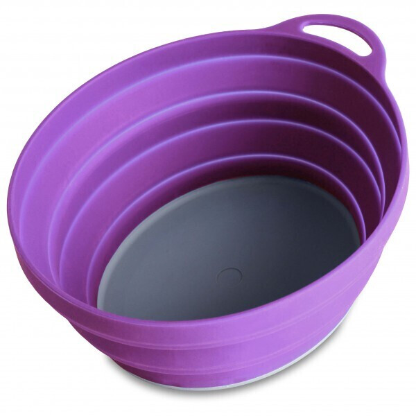 Photos - Other Camping Utensils Lifeventure Silicone Ellipse Collapsible Bowl purple 