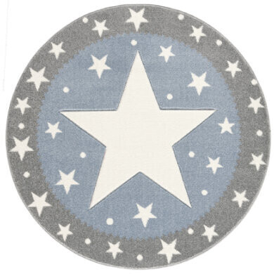 Livone Happy Rugs Confetti (ø 160 cm) Silver Grey/Blue