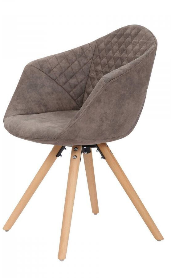 Bobochic Ensemble de chaises Gabi gris/brun
