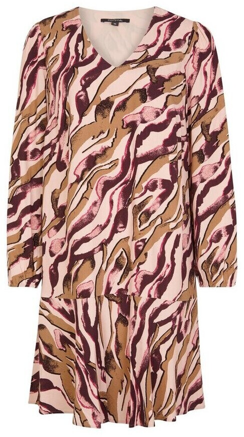 Comma Crêpe dress (81.009.82.5659) pink zebra lines
