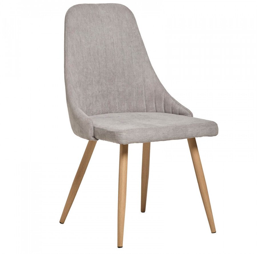 Bobochic Ensemble de chaises Nito gris/bois clair