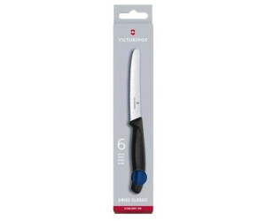 Coffret 6 Couteaux De Table Victorinox Swiss Classic - Manche Noir - Acier Inoxydable 18/10 - Lave-Vaisselle Safe