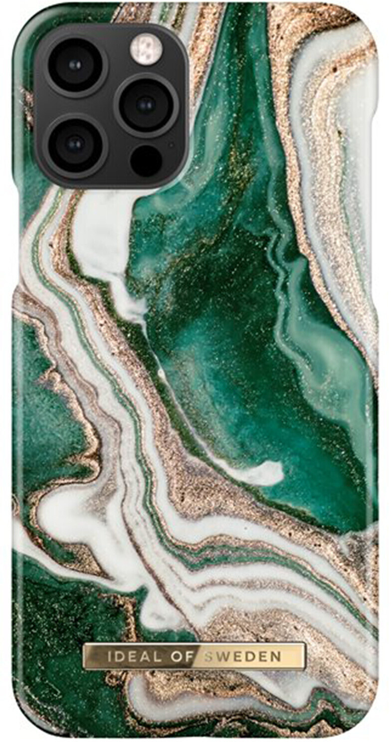 iDeal of Sweden Fashion Back Case iPhone 12 (Pro) - Golden Jade Marble