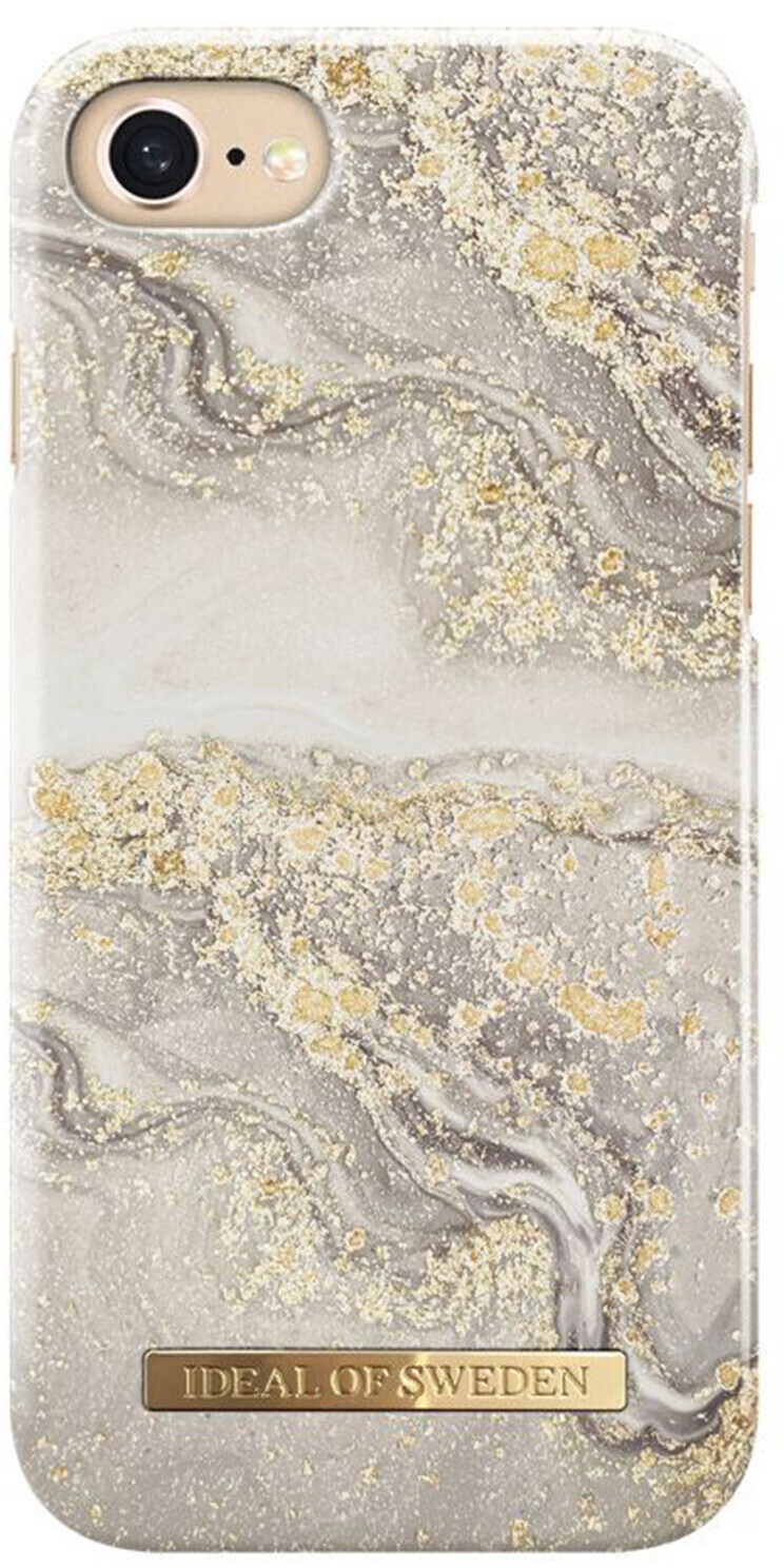 iDeal of Sweden Sparkle Greige Marble Fashion Back Case iPhone SE (2020) / 8 / 7 / 6(s)