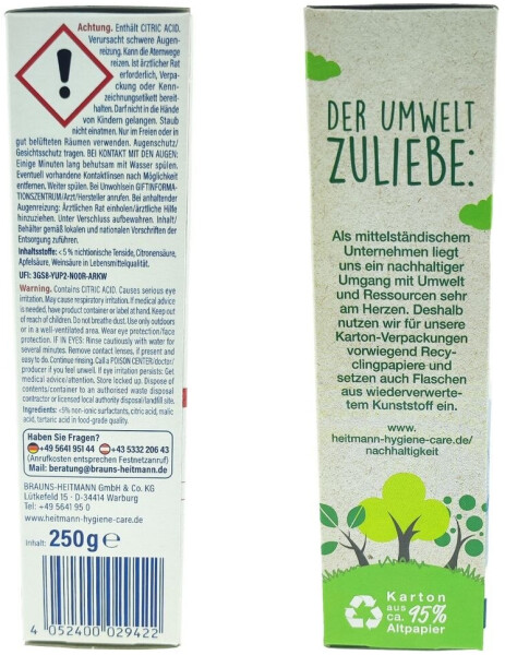Heitmann Waschmaschinen Hygiene-Reiniger Express 3in1 (250 g), Bild 9