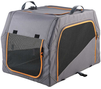 HUNTER Caisse de transport pour chien M 76 x 51 x 48 cm Charcoal/Orange HUNTER Caisse de transport pour chien M 76 x 51 x 48 cm Charcoal/Orange