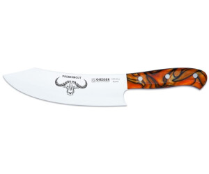 Coltello Da Cucina Giesser Veggie No.1 16 Cm - Lama In Acciaio Inox, Manico Acrilico Arancione, Serie PremiumCut, Made In Germany