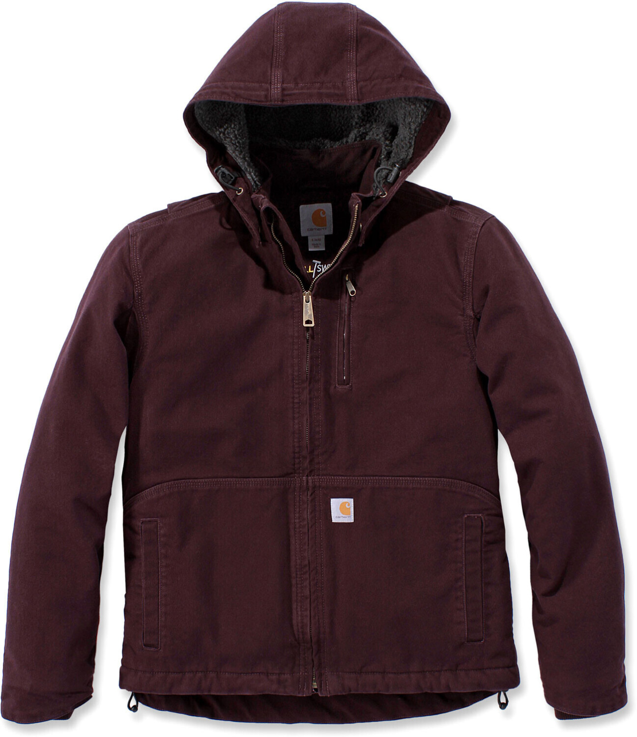 Deep wine carhartt jacket shop