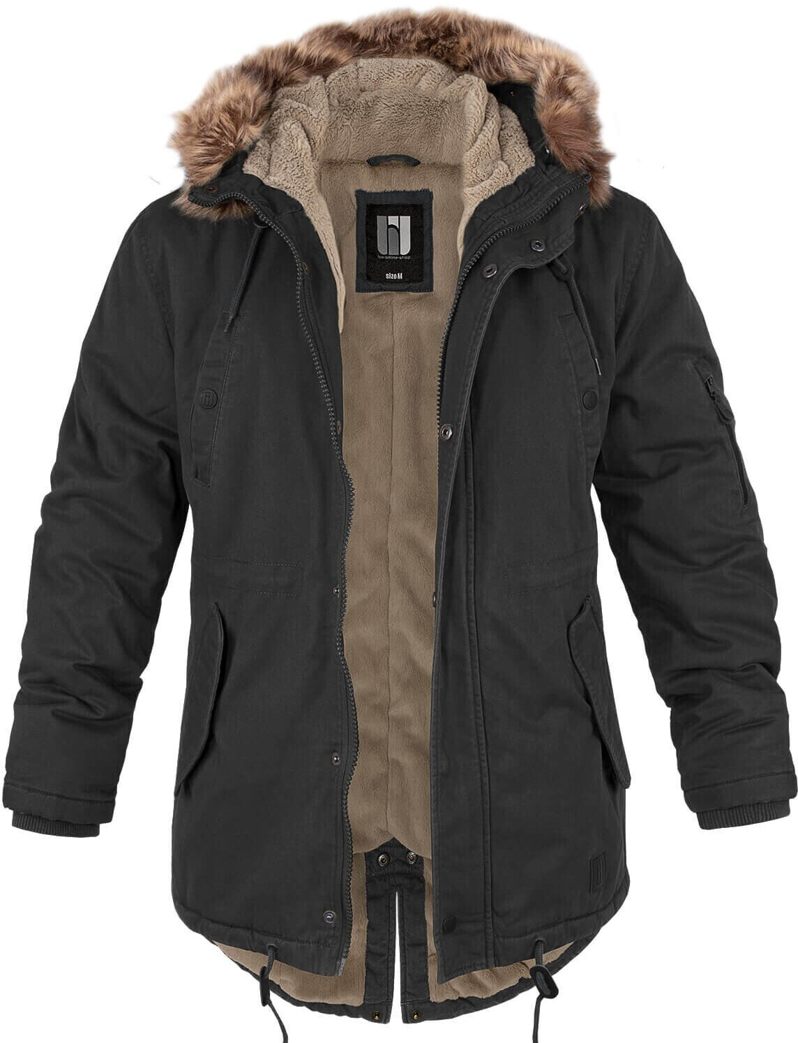 bw-online-shop Fishtail Winterparka (BW9516) black