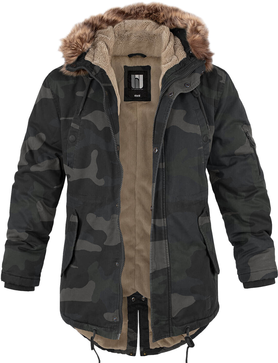bw-online-shop Fishtail Winterparka (BW9516) darkcamo