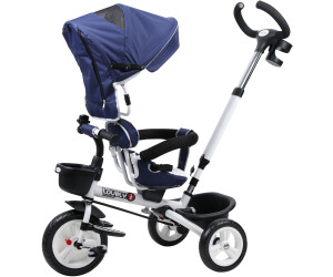 Homcom - Triciclo Bebé 4 en 1 con Capota HomCom, Go Karts
