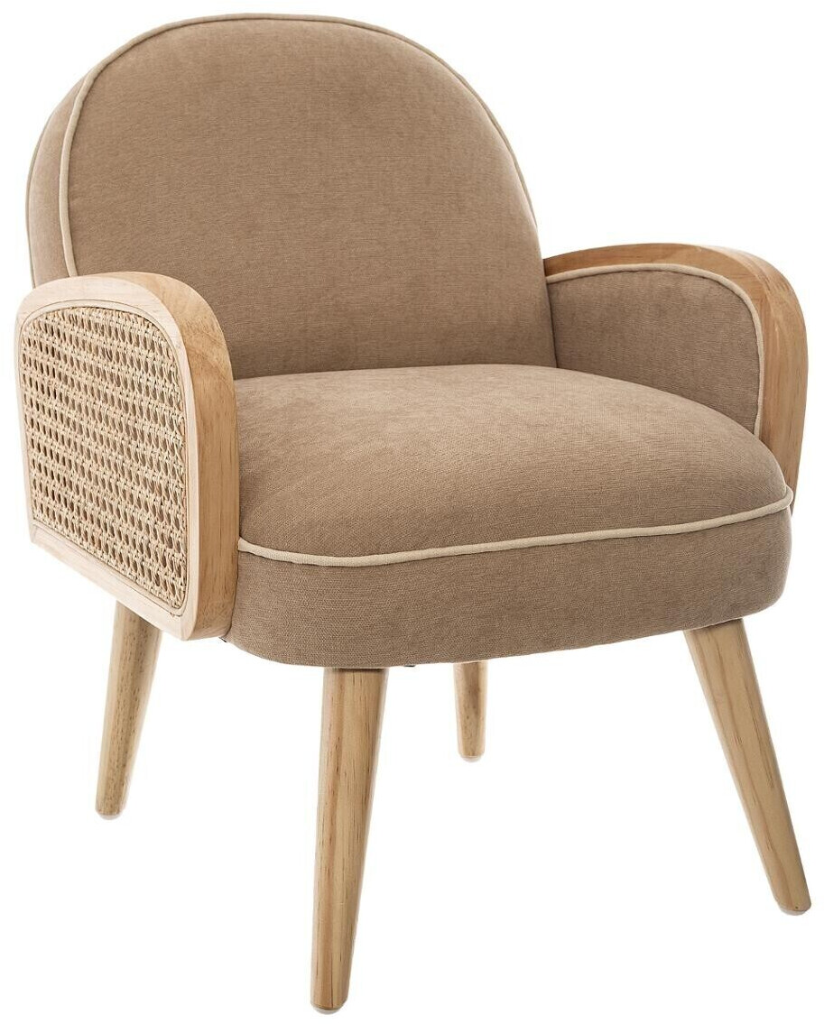 Atmosphera Fauteuil enfant cannage taupe