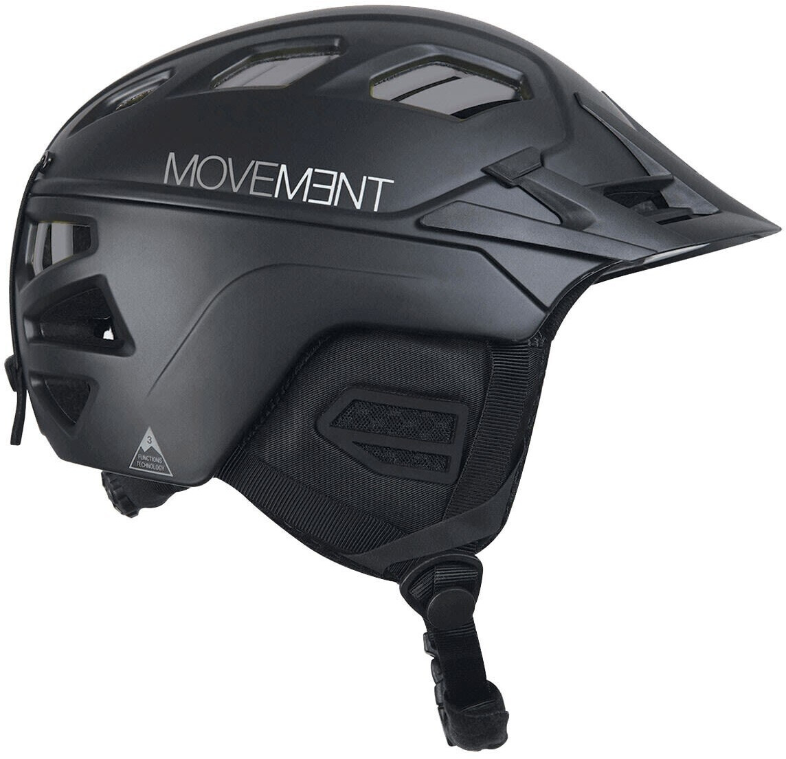 Movement 3Tech Freeride Helmet Black/Grey (L)