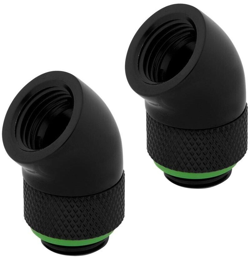 Corsair Hydro X Series 45° Rotary Adapter Twin Pack - noir